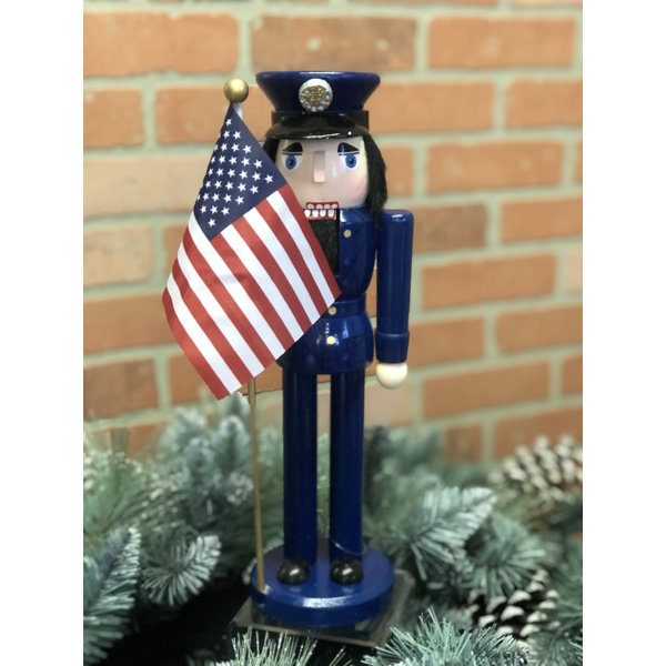 The Holiday Aisle Air Force Nutcracker with Flag & Reviews Wayfair